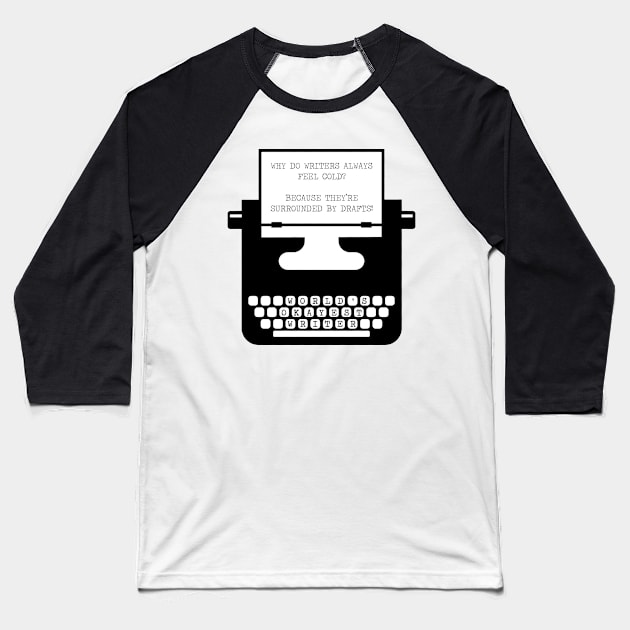 World's Okayest Writer Baseball T-Shirt by Forsakendusk